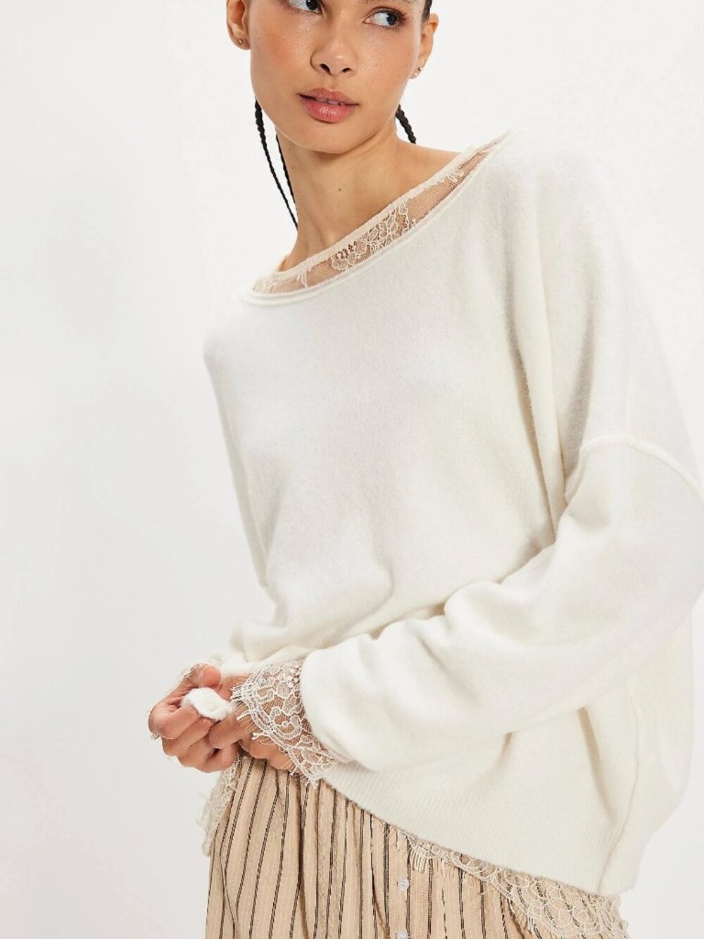 NWT Free People See Me Pullover Sweater